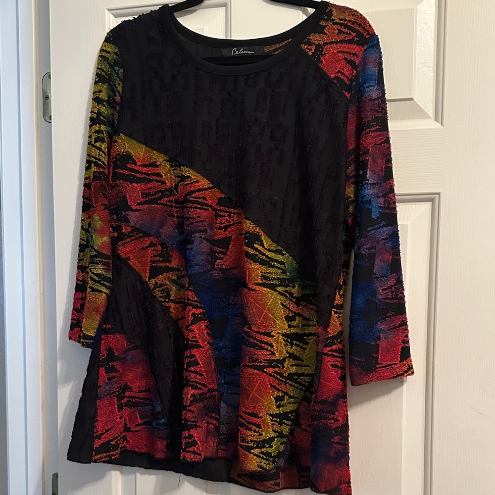 Colorful Abstract Women's Tunic Top